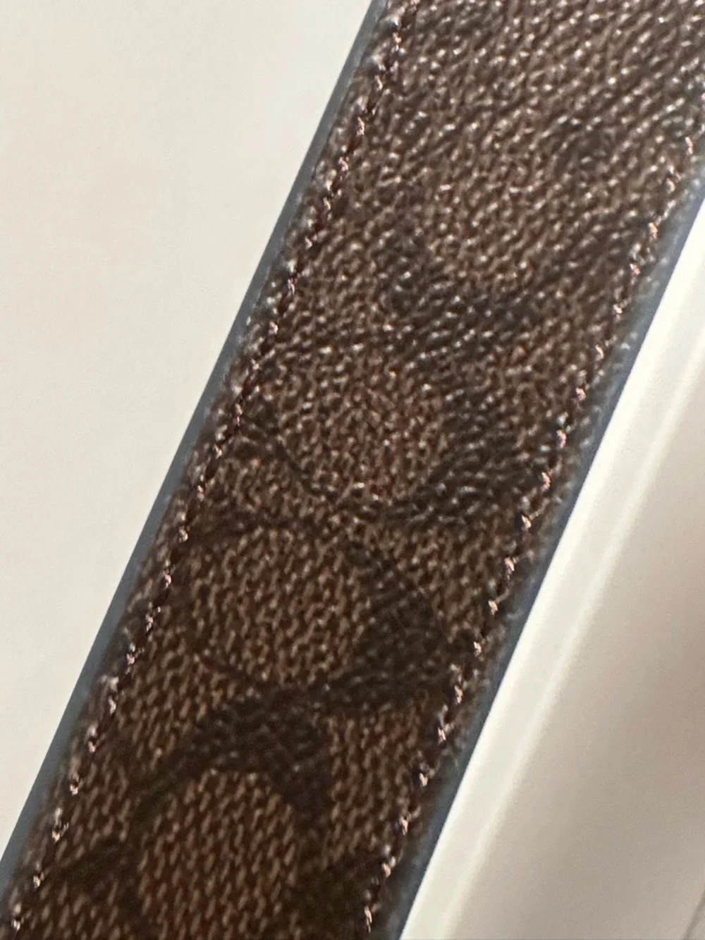 Coach Women's Classic‎ Signature Canvas Belt | Drk Brown | M